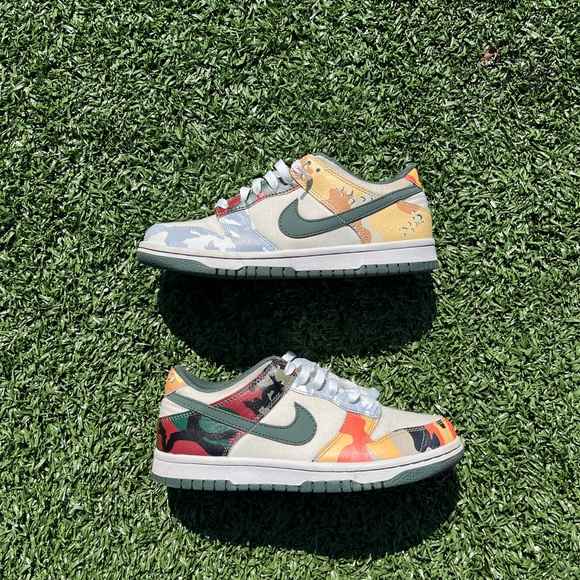 Nike dunk Low ‘Sail Multi Color’
Size 5y
8/10 condition no box
Buy now $130 - Picture 1 of 5